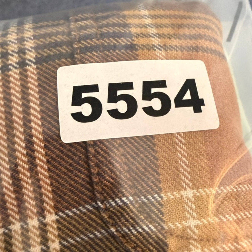 Wallace & Barnes Mens Classic Fit Plaid Flannel Shirt Orange Navy J6096 Small - Picture 11 of 11